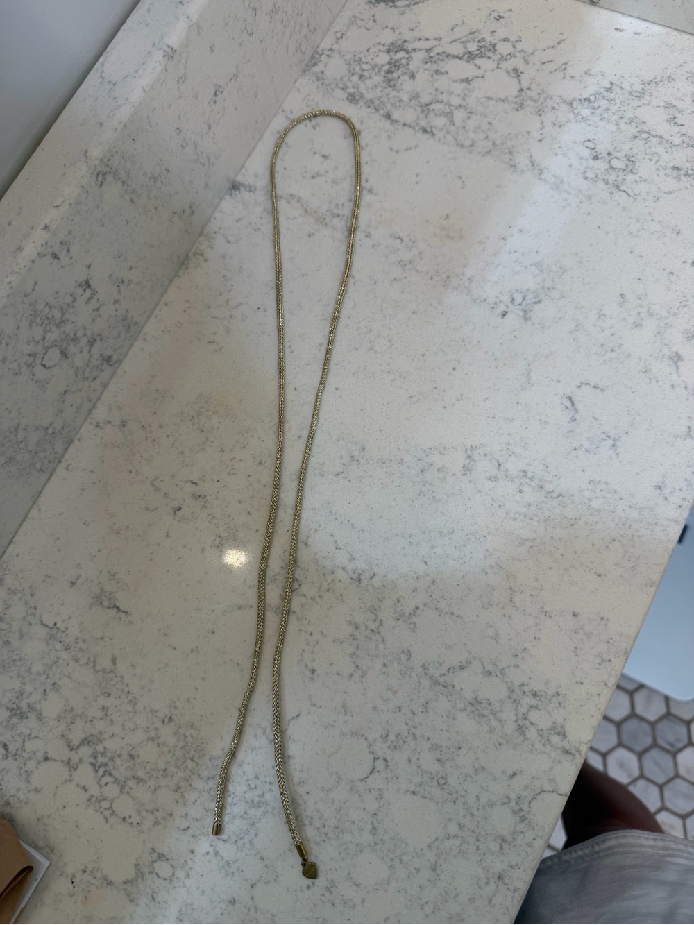 Delicate Gold Chain Lariat Necklace - Women Accessories